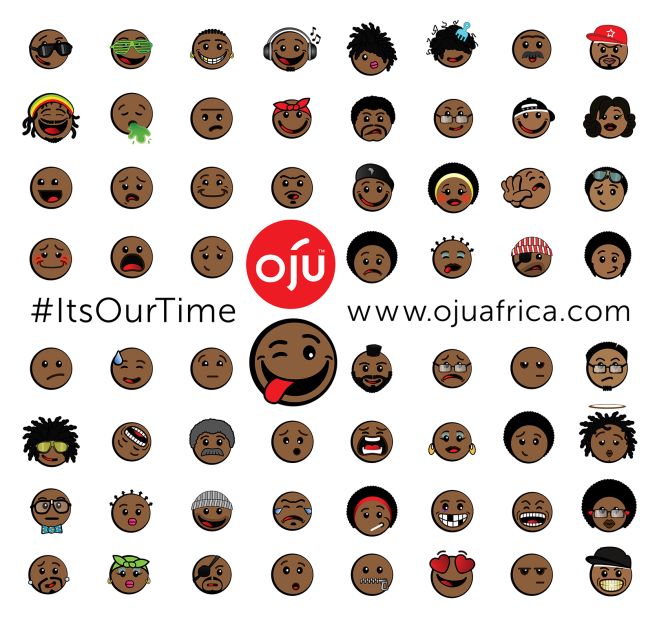 The first ever Afro emoticons have recently been launched by a Mauritius-based app company. Called "Oju," which translates to "faces" in the Nigerian Yoruba language, the icons are meant to tackle a lack of racial diversity in mobile characters.