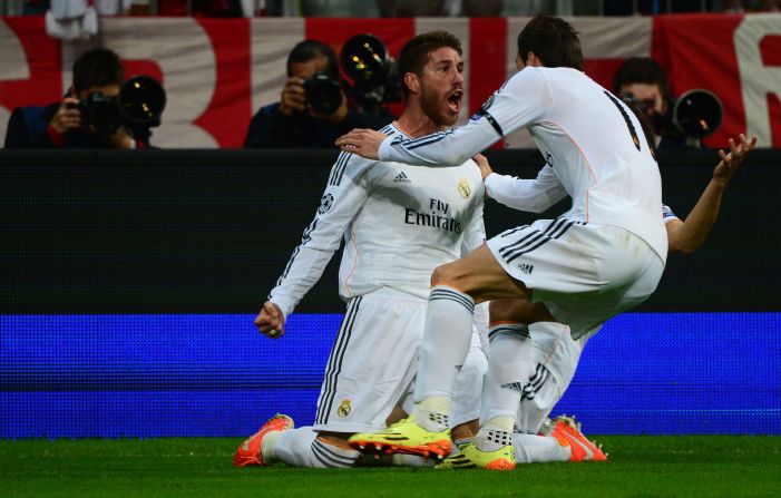 Sergio Ramos was the unlikely hero for Real Madrid, scoring twice in four minutes during a frantic first half. Ramos headed home Luka Modric's corner on 16 minutes to give his side a 1-0 lead on the night, 2-0 on aggregate.