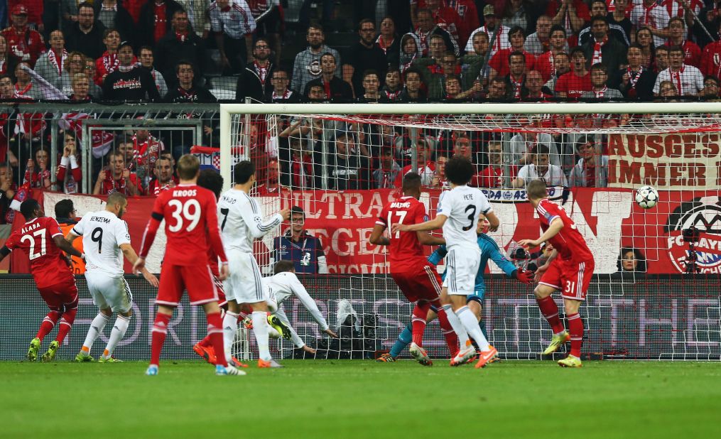 Ramos claimed his second soon after, finding space inside the Bayern penalty area to plant his header firmly past Manuel Neuer from close range.