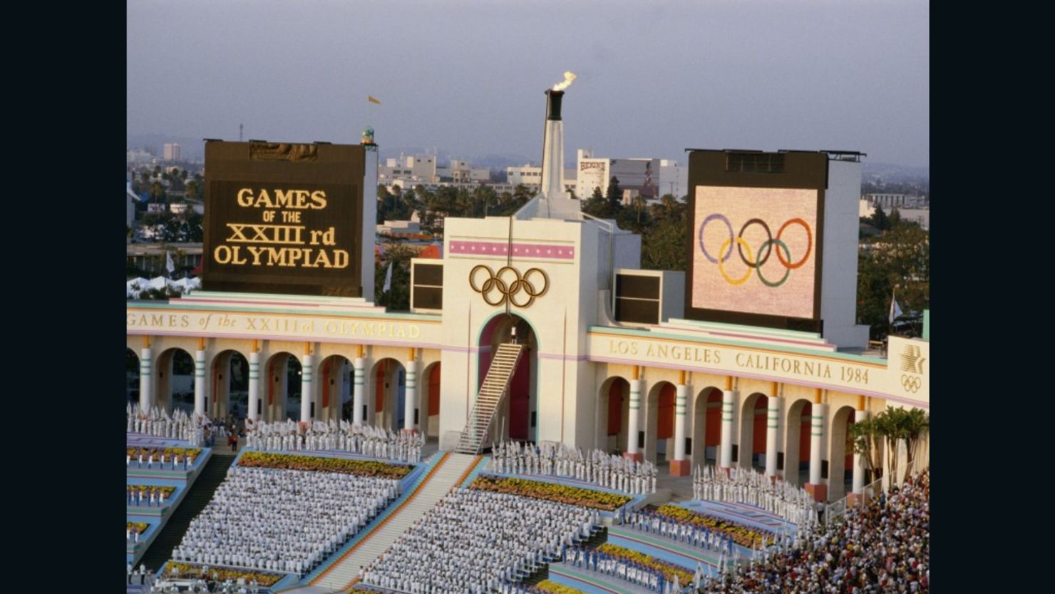 Los Angeles last hosted the Olympics in 1984, with opening and closing ceremonies plus track and field events held in the L.A. Coliseum.