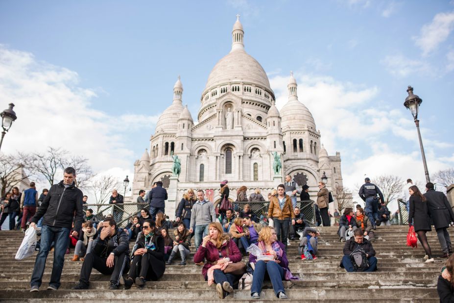 Most visitors take the same route to and from the basilica, one lined with souvenir shops and tourist scams. But you can also find quintessential Parisian cafes, tree-lined streets and hidden alleyways nearby.