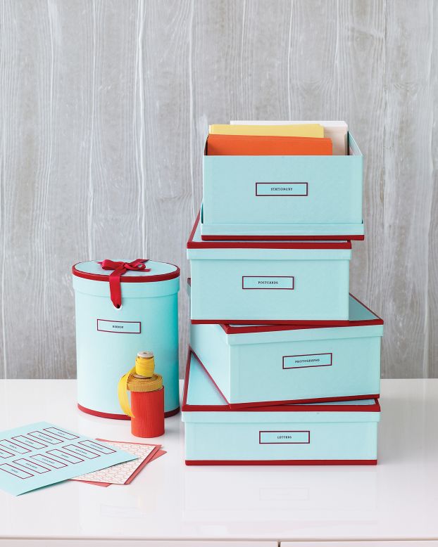 Setting physical parameters on keepsakes, like one box per year of your child's life, can keep clutter under control.
