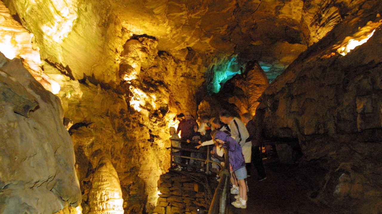 It might get hot above ground in upstate New York during the summer, but Howe Caverns at Howes Caves will be noticeably cooler underground. 