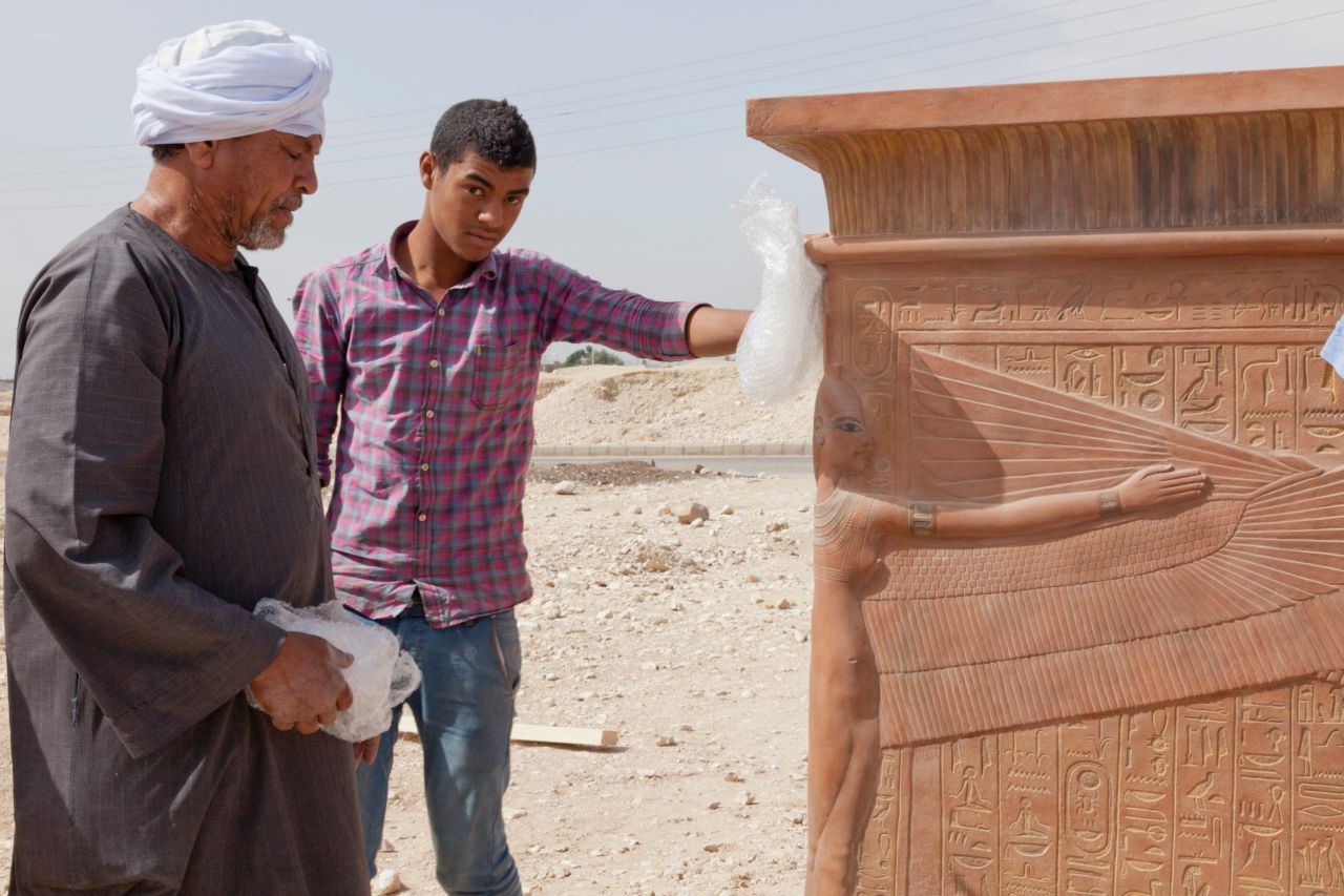 King Tutankhamun was 19 when he died, just 10 years into his reign. His mummified remains were sealed inside a sarcophagus.