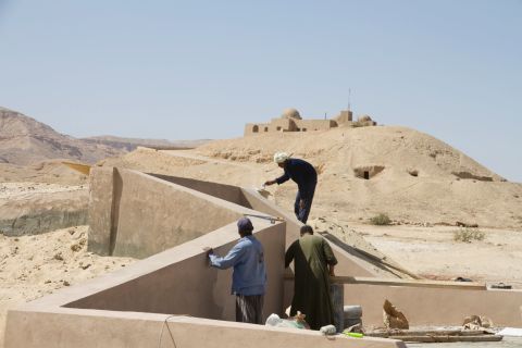 The replica tomb has been built underground near the entrance to the Valley of the Kings archeological complex.