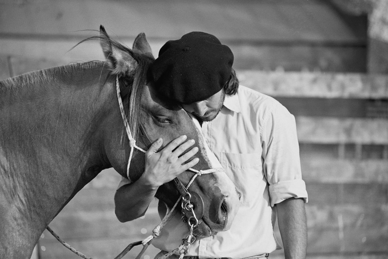 According to Cristobal Scarpati, interacting with horses can also have a calming effect on people.