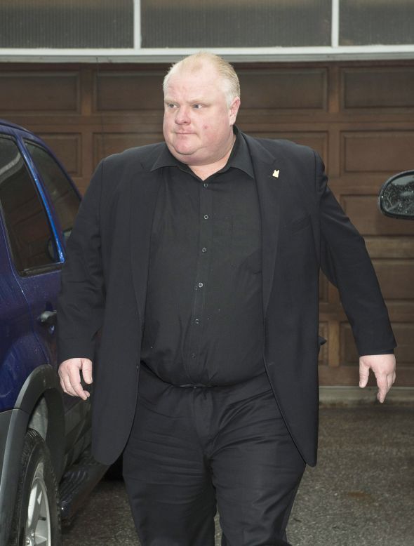 Embattled Toronto Mayor Rob Ford said Wednesday, April 30, that he is taking a break from his re-election campaign and his mayoral duties to seek help for alcohol abuse. <a href="http://www.cnn.com/2014/05/02/world/mayor-rob-ford-help/index.html">The announcement</a> came hours after a local newspaper reported on a new video that allegedly shows Ford smoking crack cocaine on Saturday, April 27. Ford's fall from grace started in May 2013, when a cell phone video taken months earlier appeared to show him smoking crack.