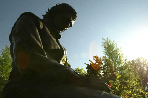 A monument to Senna's impact on Formula One stands at the Imola Circuit, close to where the 34-year-old fatally crashed.