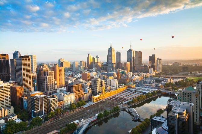 "The average life expectancy of citizens living in the top 25 cities in the Index is 81 years, compared with 75 years for those living cities in the bottom half of the table," reads the report. "The biggest gap is between Melbourne, Australia [pictured] and Johannesburg, South Africa (86 years vs. 60 years)."