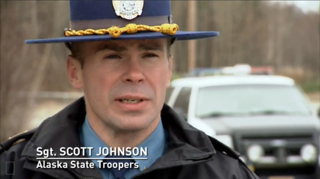 Johnson appeared in four episodes of "Alaska State Troopers" from 2011 to 2013, according to IMDb.com. The 45-year-old was born in Fairbanks but grew up in Tok, Alaska. He became a state trooper in 1993. He is survived by his wife and three daughters.