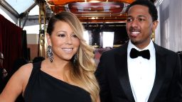 JANUARY 18: Singer-actress Mariah Carey and TV personality Nick Cannon attend the 20th Annual Screen Actors Guild Awards at The Shrine Auditorium on January 18, 2014 in Los Angeles, California. (Photo by Kevork Djansezian/Getty Images)