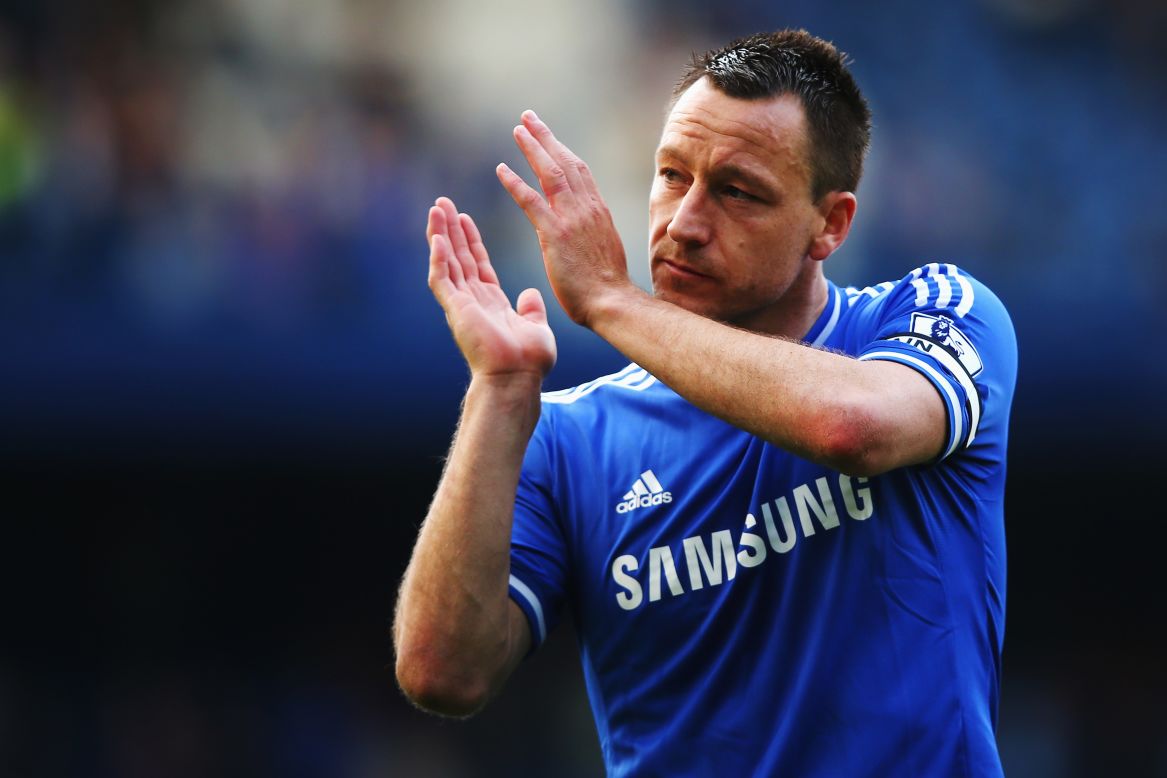 Chelsea captain John Terry applauds his home fans but the 0-0 home draw against Norwich was a blow to their title hopes.