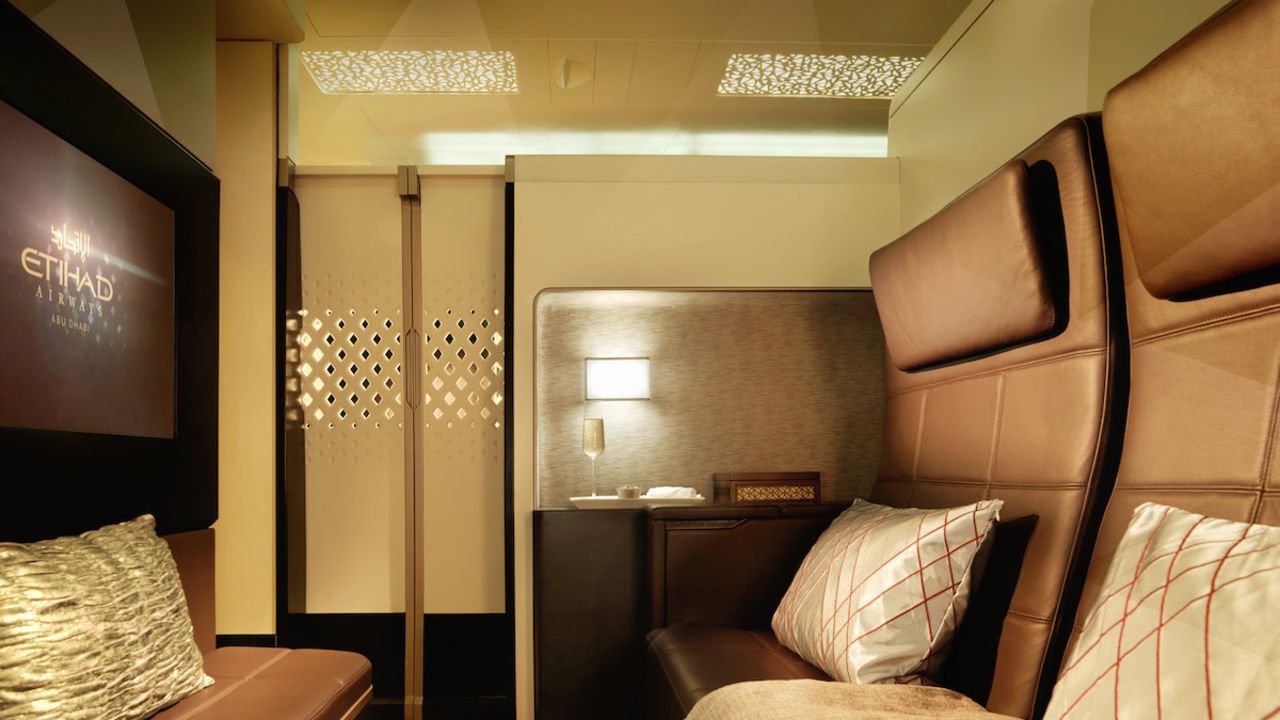 The Residence on Ethiad's upper-deck cabin on the A380. 