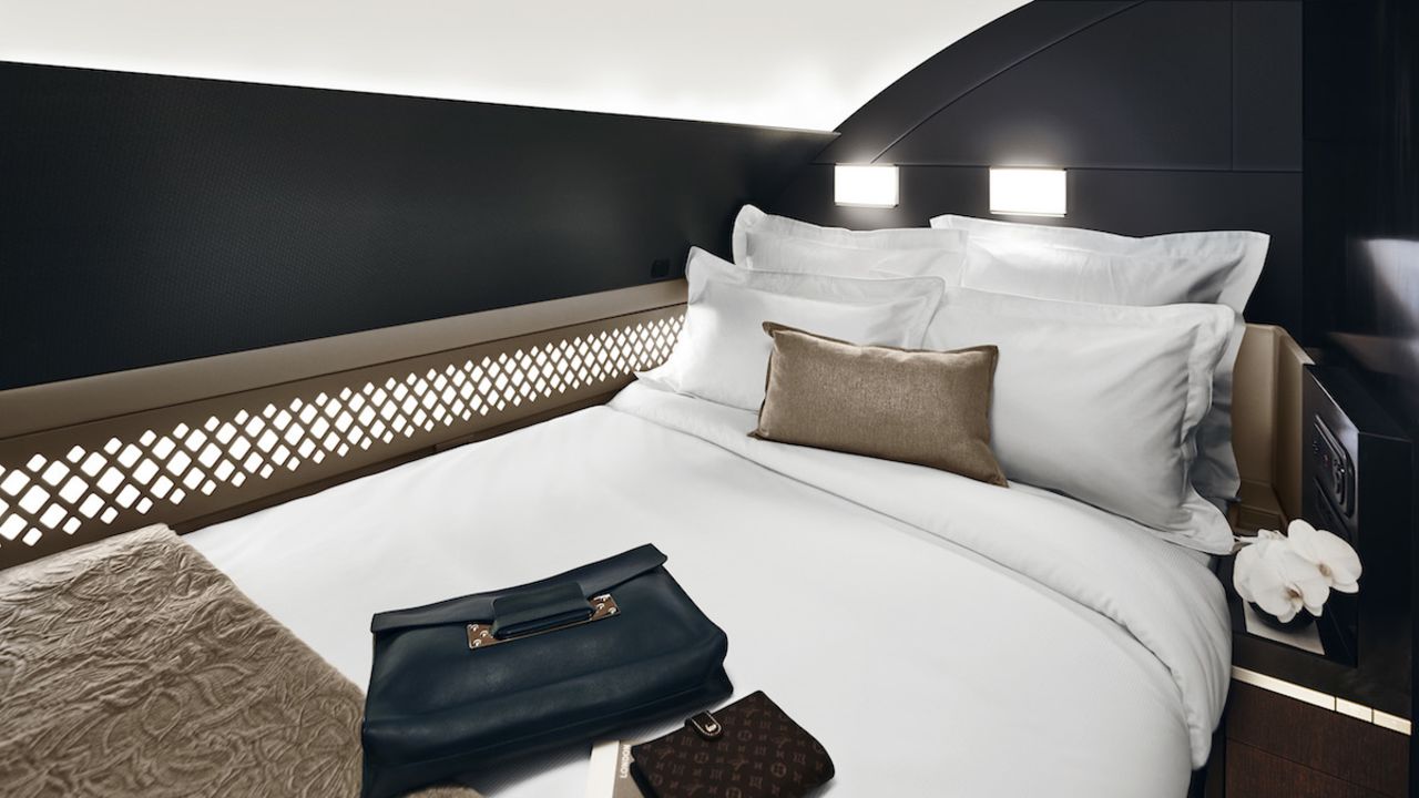 Once reserved for private jets, The Residence has its own double bed. 