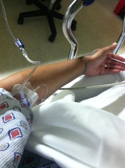 In April of 2014 Lauren Lee spent time in the hospital getting infusions to help deal with a flare up of Lupus. A flare is a period of heightened disease activity.