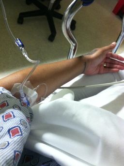 In April of 2014 Lauren Lee spent time in the hospital getting infusions to help deal with a flare up of Lupus.  A flare is a period of heightened disease activity.