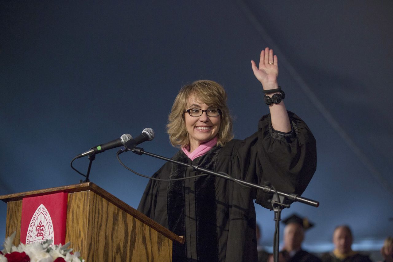 Former Rep. Gabrielle Giffords majored in sociology and Latin American history. At Bard College's commencement ceremony on May 25, 2013, she <a href="http://www.scrippscollege.edu/about/commencement/gabrielle-giffords.php" target="_blank" target="_blank">said</a>, "Pursue your passion, and everything else will fall into place. This is not being romantic. This is the highest order of pragmatism. You should do what you were put here to do — that is the most certain key to success and happiness."