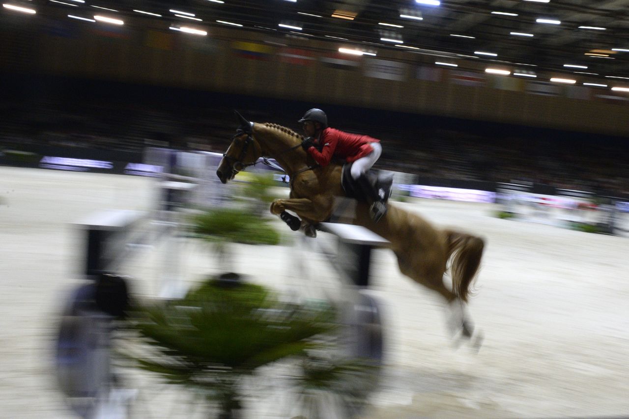 Pius Schwizer of Switzerland along with horse Quidam du Vivier claimed victory in the jumping final at the FEI World Cup jumping and dressage finals held in Chassieu, France in April.