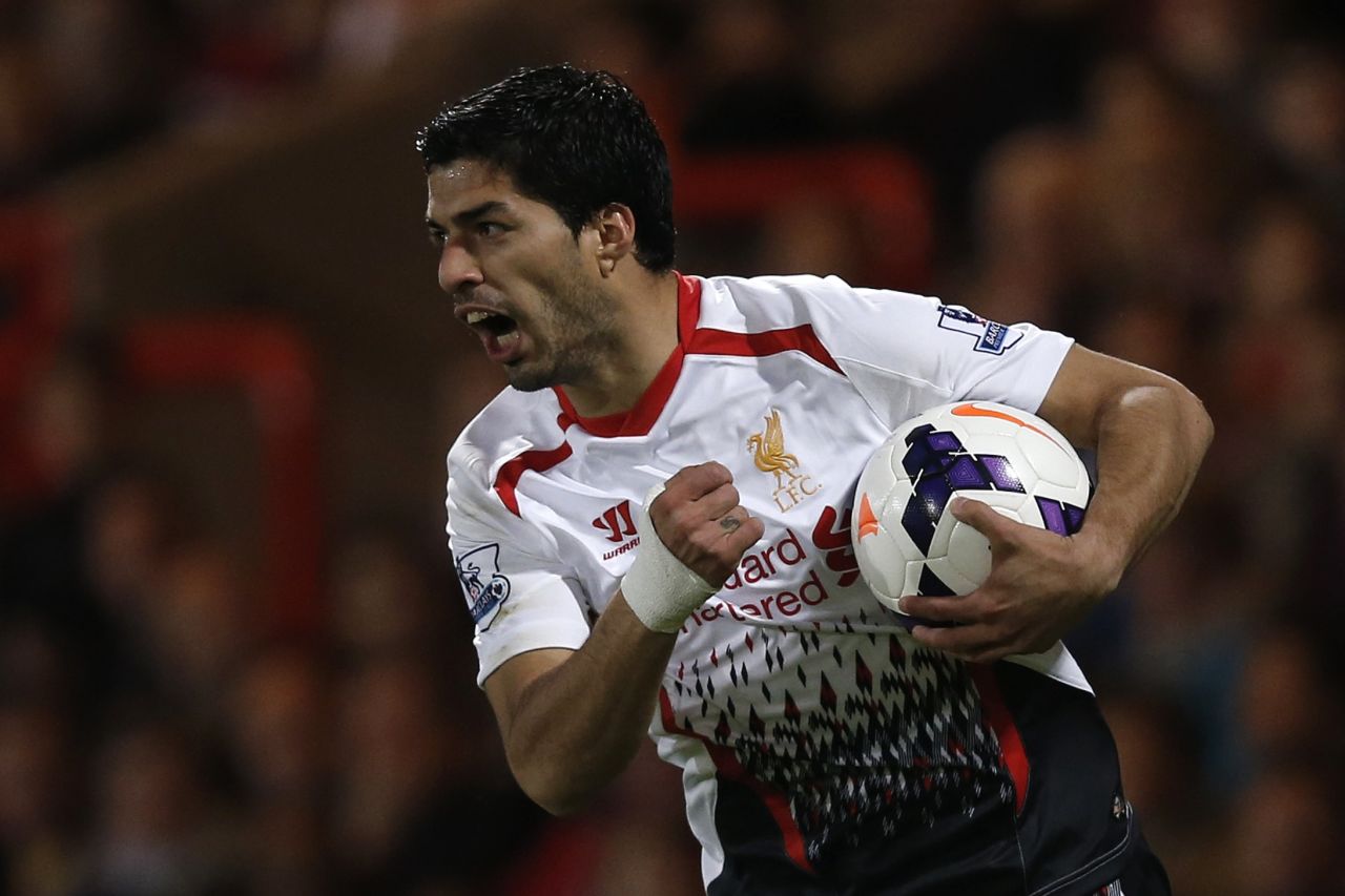 Suarez endured a disappointing night but looked to have wrapped up victory on 55 minutes by firing Liverpool into a three-goal lead.