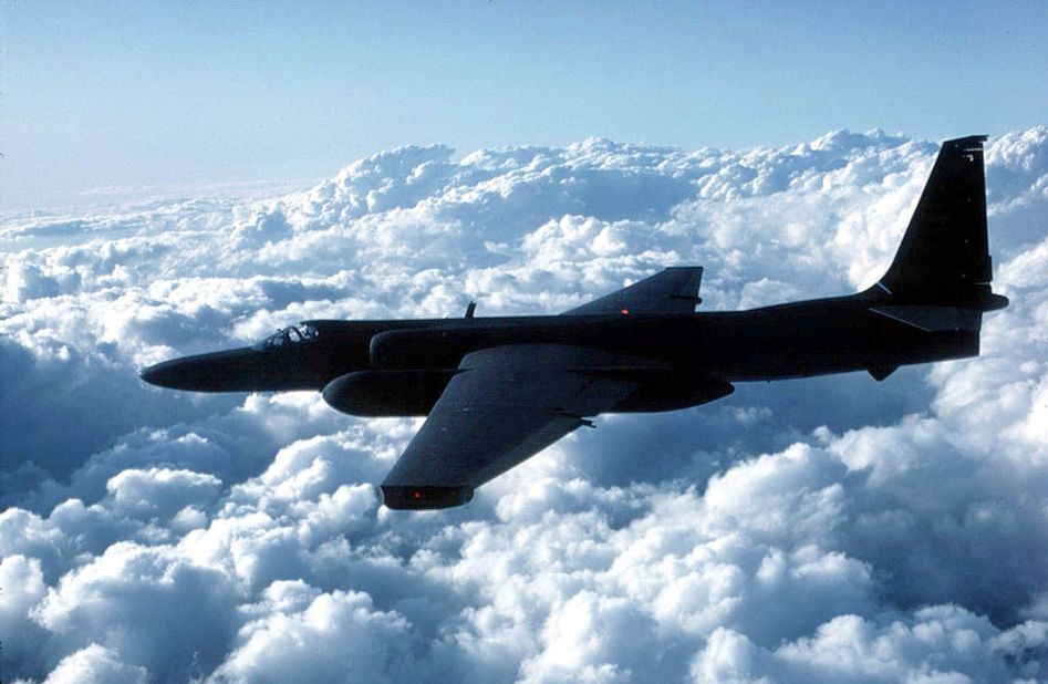The single-engine, single-pilot U-2 is used for high-altitude reconnaissance and surveillance. Flying at altitudes around 70,000 feet, pilots must wear pressure suits like those worn by astronauts. The first U-2 was flown in 1955. The planes were used on missions over the Soviet Union during the Cold War, flying too high to be reached by any adversary. The Air Force has 33 U-2s in its active inventory.
