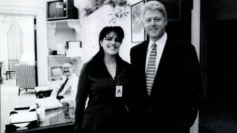 Lewinsky poses for a photo with President Clinton in this image submitted as evidence by Starr's investigation and released by the House Judiciary Committee in September 1998.