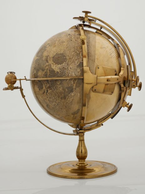 This ridiculously awesome moon globe was made by the artist John Russell in 1797. 