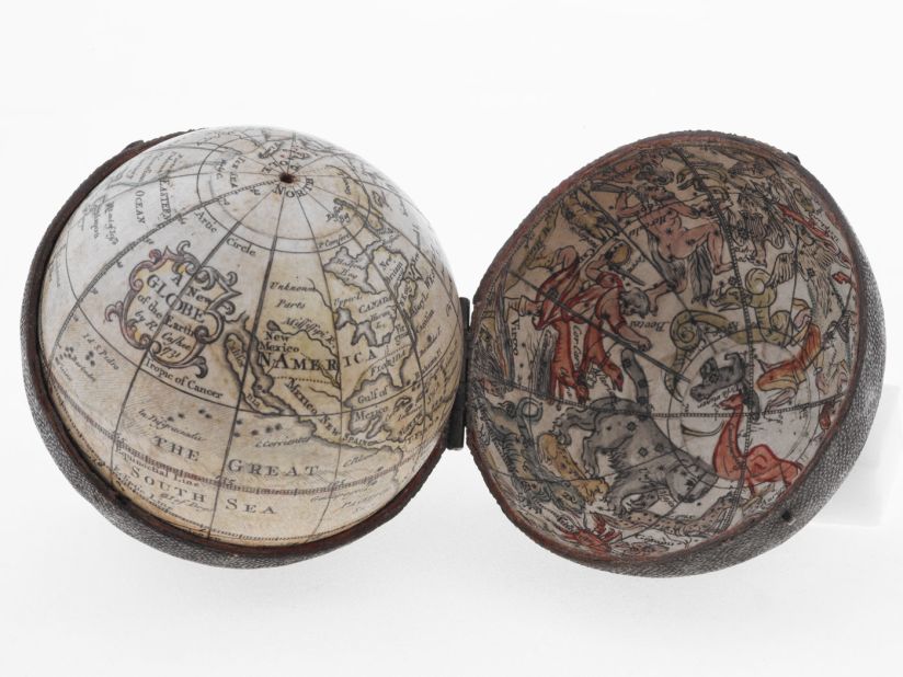 Another beautiful pocket globe, this one from 1731.