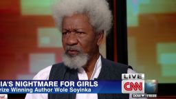 intv amanpour nigeria bring back our girls nobel author writer Wole Soyinka denial_00015613.jpg