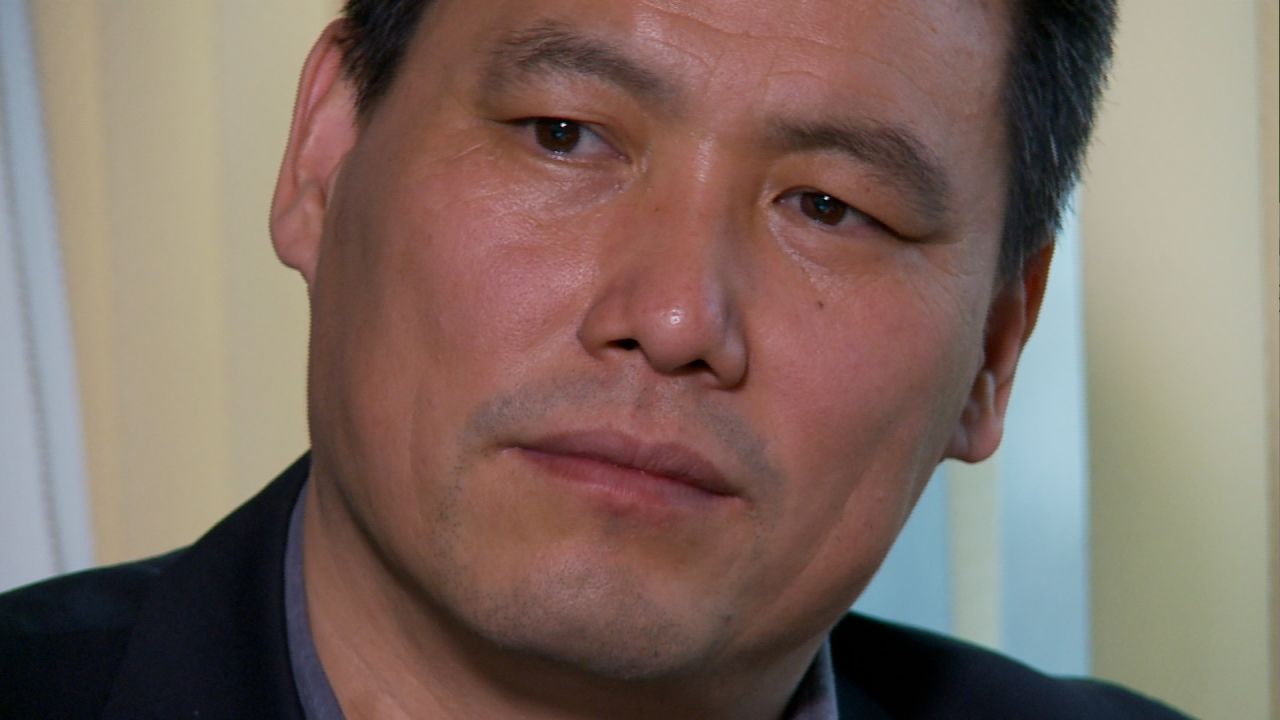 Human rights lawyer Pu Zhiqiang. Screengrab from CNN interview. 