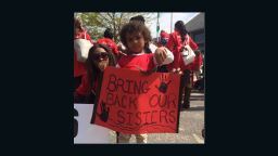 CNN's Burke Buckhorn captures this photo as more girls are missing in Nigeria.