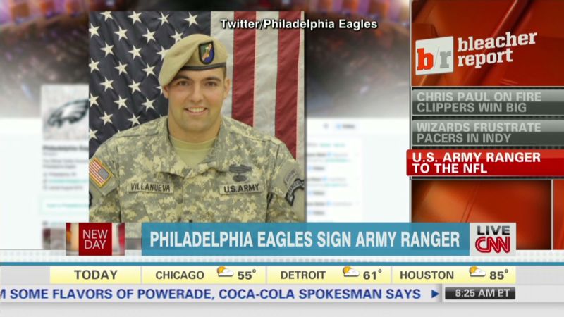 Eagles sign Army Ranger to contract