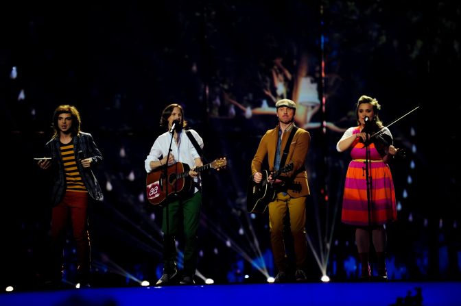 Among those facing disappointment: Latvian band Aarzemnieki, whose "Cake to Bake" song didn't make the grade. Perhaps because, like lamb's head-based dishes, it was a little tough to digest.