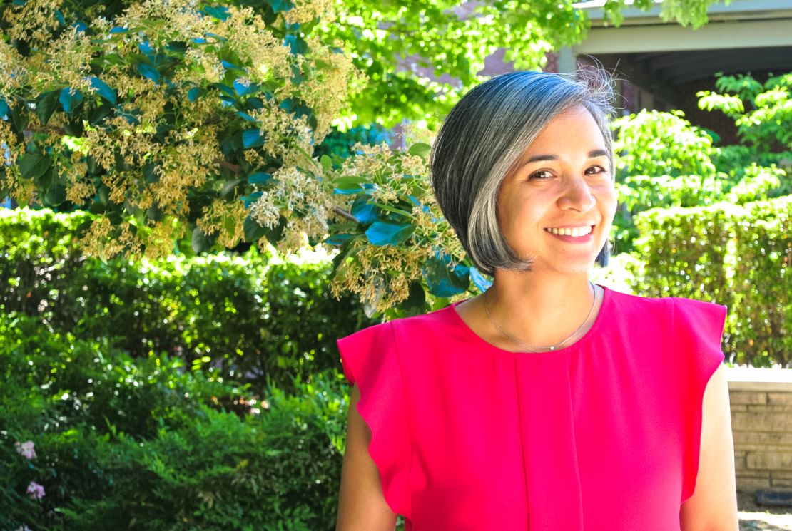 Larissa Pissarra stopped coloring her gray hairs in her 30s and never looked back.