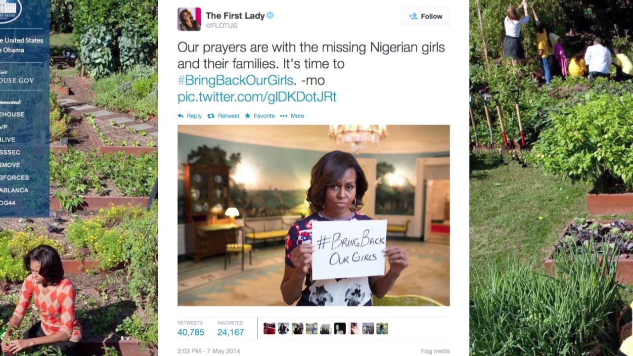 Michelle Obama's message on Twitter