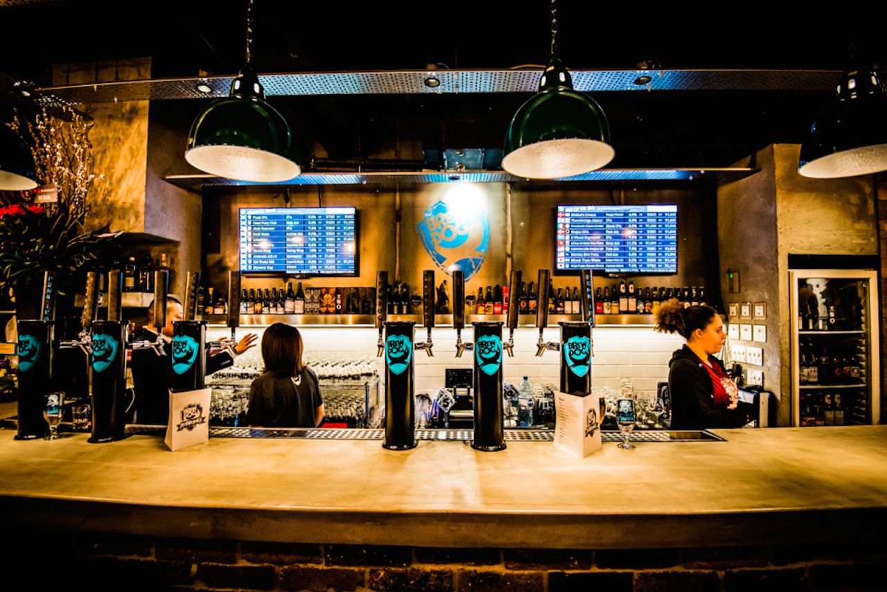 Opened in March, BrewDog Roppongi is the Scottish brewery's first foray into Asia. The Tokyo outpost is a bi-level space sporting a spare, industrial design. At least half of the bar's 20 taps are earmarked for BrewDog beers.