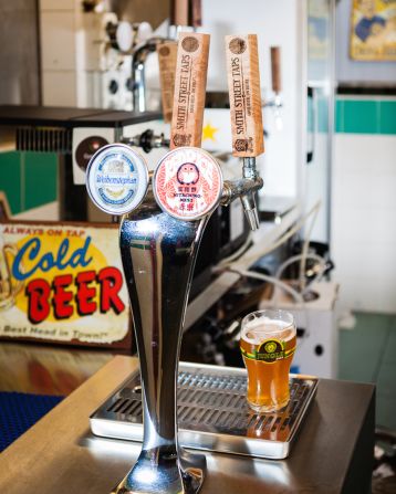 Launched in January by local bottle-shop owners Daniel Goh and Meng-Chao, this hidden pop-up bar at Singapore's Chinatown Complex Food Centre is the first and currently only hawker center stall exclusively serving draft beers.  