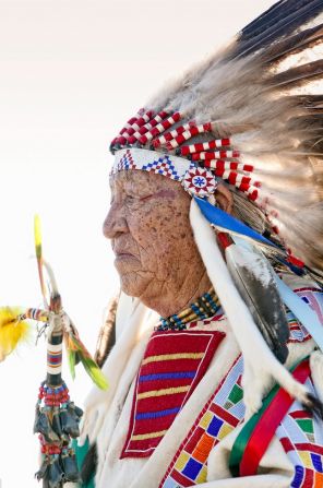 "It started when people from Crow Nation put together an event for harvesting products -- that is wheat, corn, what people were taught to raise on their home land. They were taught to can, to preserve vegetables. In the Fall they had the Crow Fair to display what they grew in the summer," explained Old Horn.