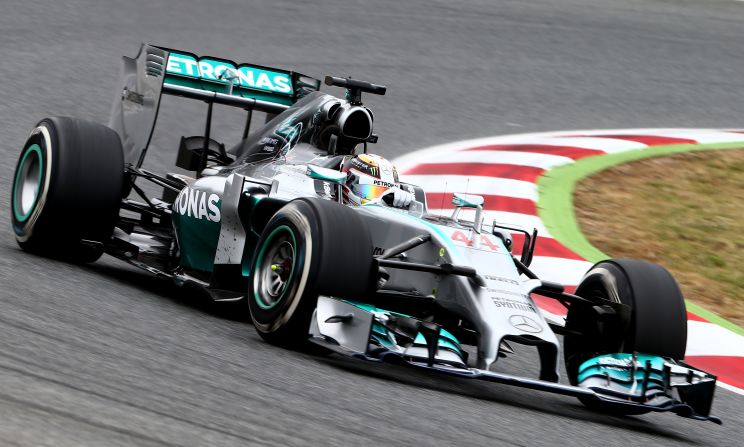 Round five: Hamilton rains on Rosberg's parade in Spain as he wins to take the lead in the world championship standings for the first time.