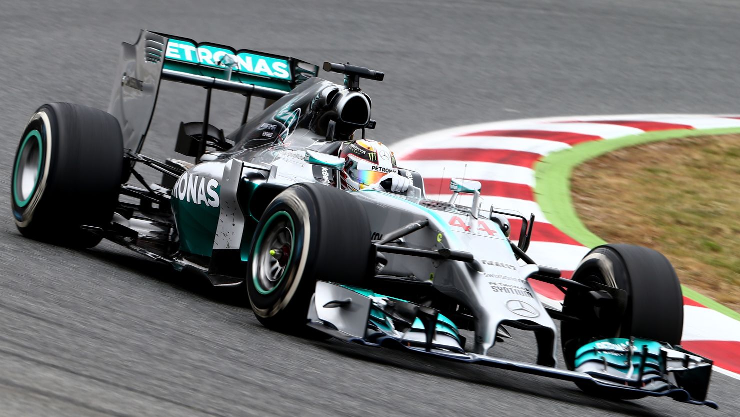 Lewis Hamilton at the Spanish F1 Grand Prix in Barcelona.