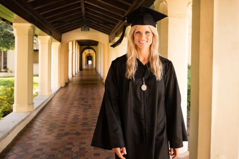 Elin Nordegren, the ex-wife of Tiger Woods, gave <a href="http://www.cnn.com/video/data/2.0/video/us/2014/05/12/bts-tiger-woods-ex-graduation-speech.rollins-college.html">a commencement speech at Rollins College</a> after winning the Outstanding Graduating Senior Award from the Hamilton Holt School. "Education has been the only consistent part of my life the last nine years," she told her fellow grads. "And it has offered me comfort. Education is one thing that no one can take away from you."<br />
