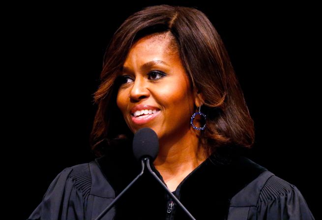 The first lady delivers the commencement address at Dillard University in New Orleans on May 10. She'll also <a href="index.php?page=&url=http%3A%2F%2Fpoliticalticker.blogs.cnn.com%2F2014%2F04%2F24%2Ffirst-lady-changes-plans-after-controversy-over-high-school-graduation-address%2F">speak to seniors in Topeka, Kansas, just before their graduation</a> and the District of Columbia College Access Program in Washington this year.