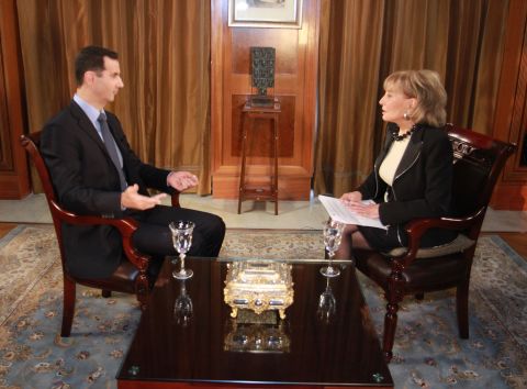 Walters has also done many serious interviews, such as when she sat down with Syrian President Bashar al-Assad on December 4, 2011, for his first exclusive on-camera interview with an American journalist since the start of the uprising in Syria.