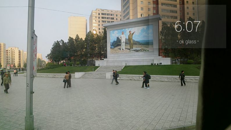 Kenny Zhu visited North Korea from China and captured North Korea using his Google Glass. He was allowed to wear the wearable camera as long as "everything reflects the positive side of DPRK."