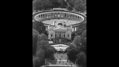 Memorial amphitheater at Arlington National Cemetery in May 1965.