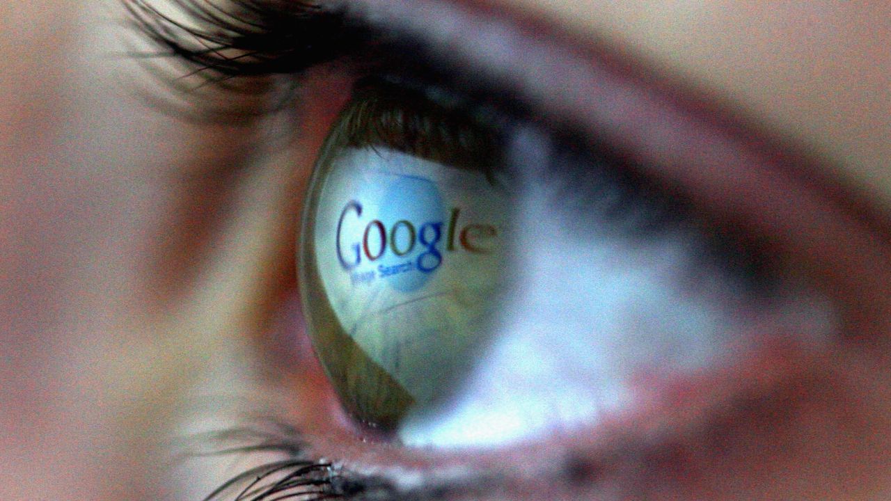  In this photo illustration the Google logo is reflected in the eye of a girl on February 3, 2008 in London, England. 