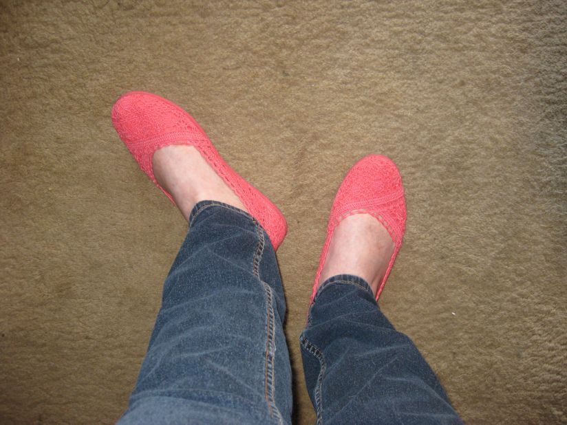 <a href="http://ireport.cnn.com/docs/DOC-1121873">Kathi Cordsen</a> was thrilled to find some new flats she liked for spring and summer. "You don't know how pleased I am to never have to wear heels again," she said.