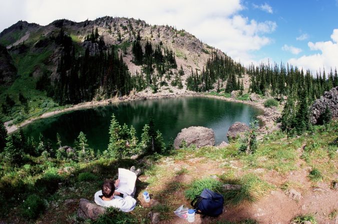 Proof that the weather isn't always lousy in the Olympic Peninsula. At least not on this summer day in the Buckhorn Wilderness.