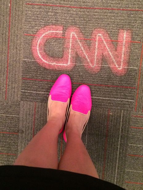 Even CNN employees were eager to share their favorite flatts. Assignment editor <a href="https://twitter.com/cnnamanda" target="_blank" target="_blank">Amanda Watts</a> calls these her "subtle flats," because they are anything but subtle. "I love the juxtaposition of the menswear-inspired loafer against the super girly hot pink color. And since hot pink is a neutral (isn't it?) they go with just about everything," said Watts, who works in Atlanta.