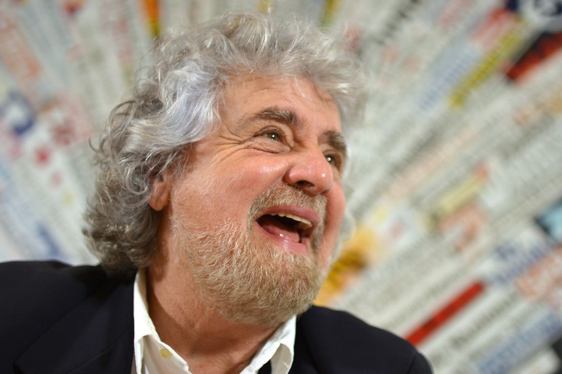 Comedian Beppe Grillo founded the Five Star Movement.