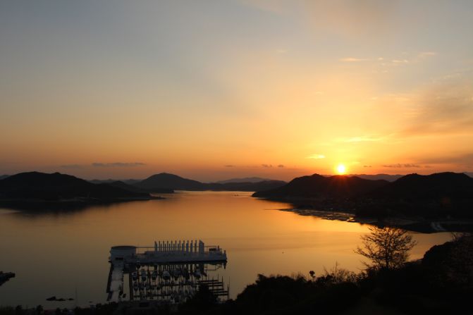 Rooms come with a view at the Bella Vista Hotel in Onomichi, where most cyclists begin and end their Shimanami Kaido journey. 